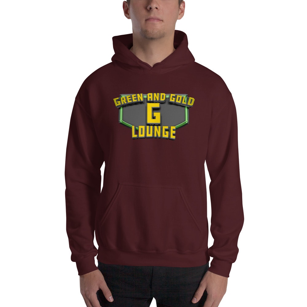 Green and Gold G Lounge Ah Green Hoodie