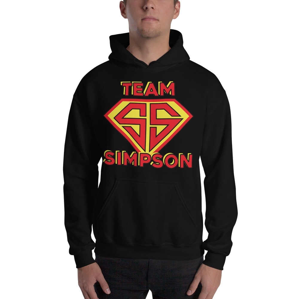 "Team Simpson" by Shawn So Sharp Simpson, Men's Hoodie