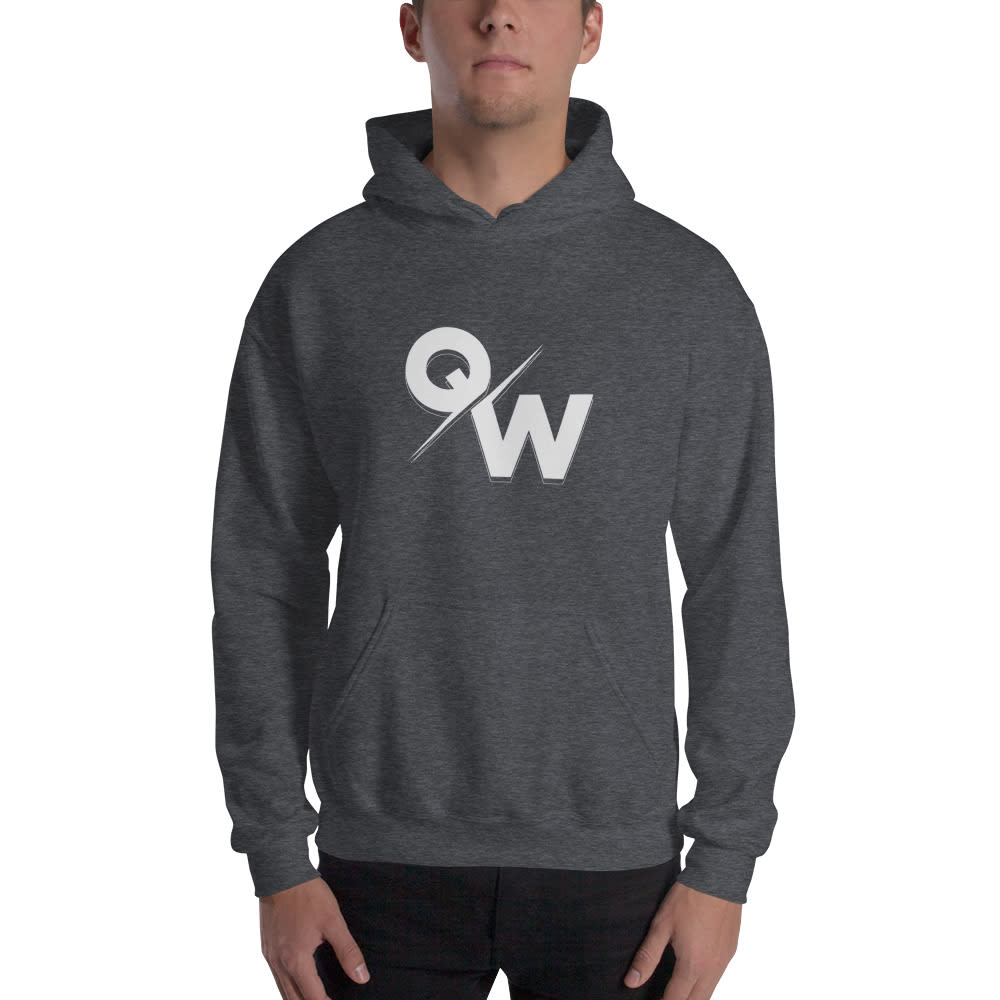 "QW" by Quincey Williams Men's Hoodie, White Logo