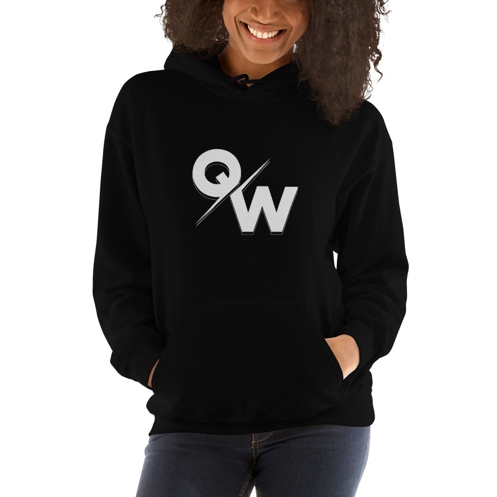 "QW" by Quincey Williams Women's Hoodie, White Logo