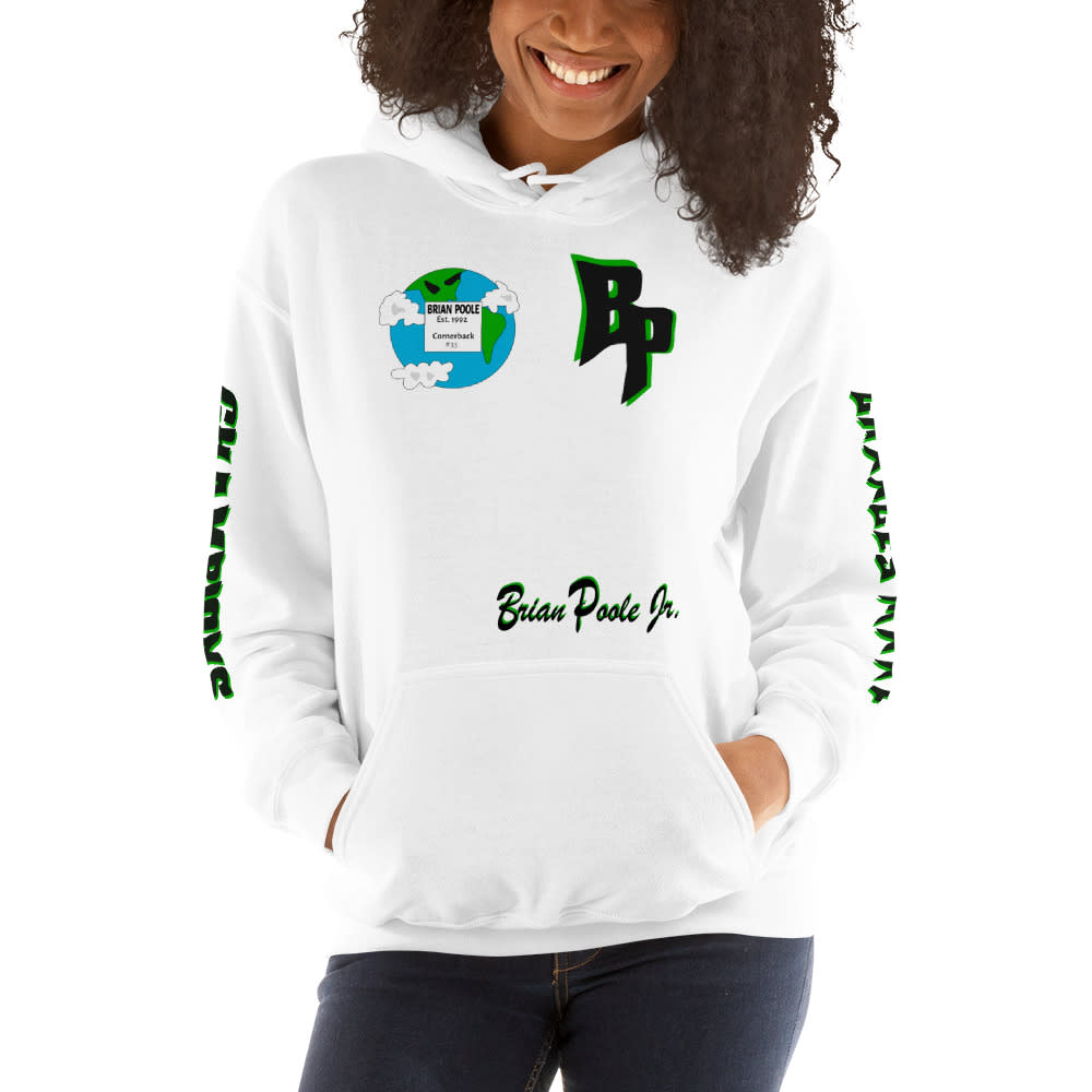 Brian Poole Jr. "The World Is Yours" by MAWI, Women's Hoodie, White