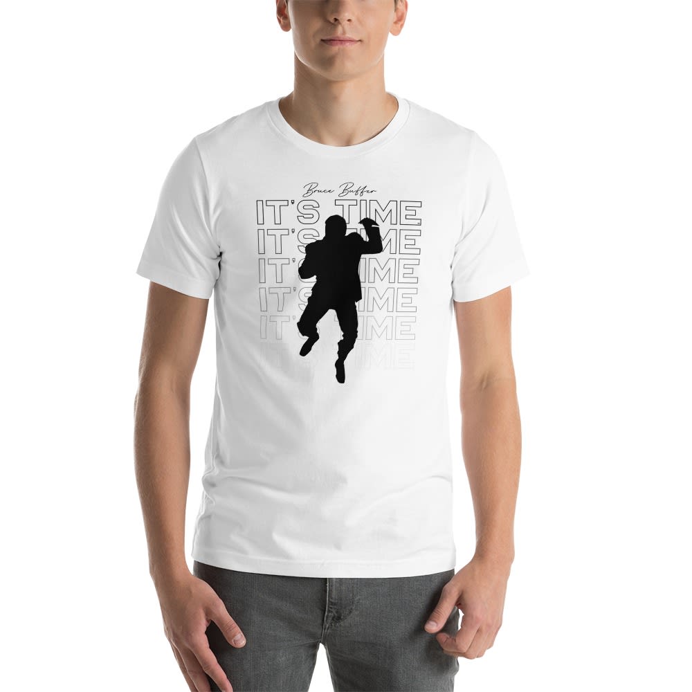 It's Time™ by Bruce Buffer, Men's T-Shirt, Black Logo