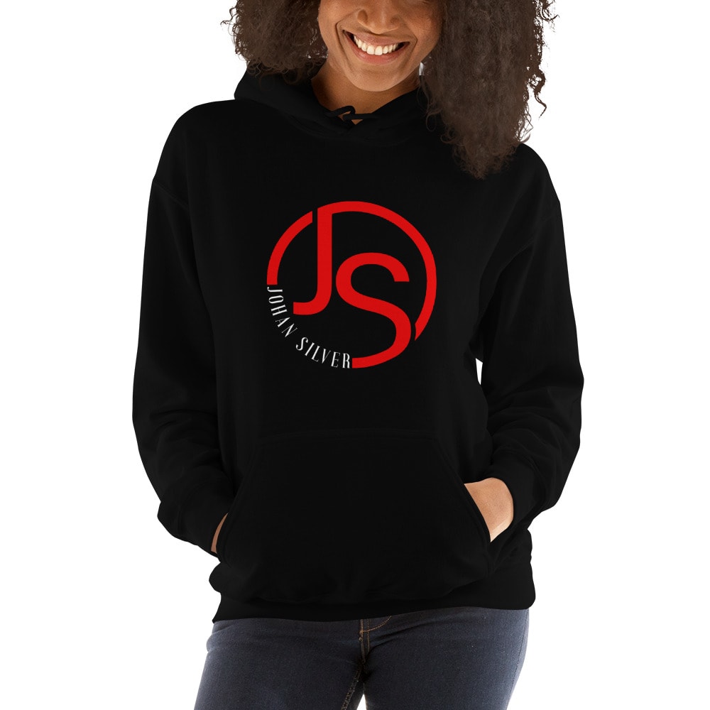 "JS" by Johan Silver Women's Hoodie, Light Logo