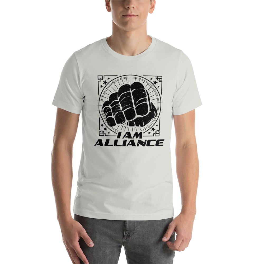 Alliance Fist Men’s T-Shirt, Black Logo