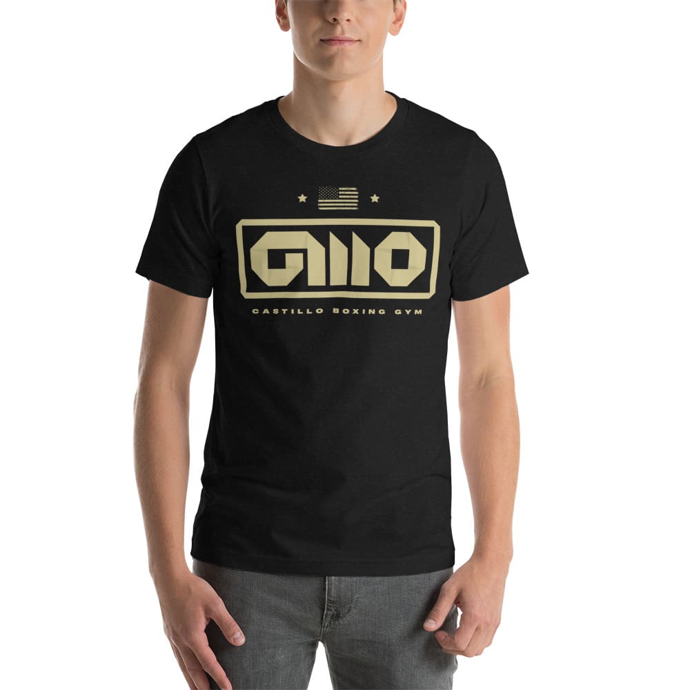 GMO Castillo Boxing Gym T-Shirt, Gold Logo