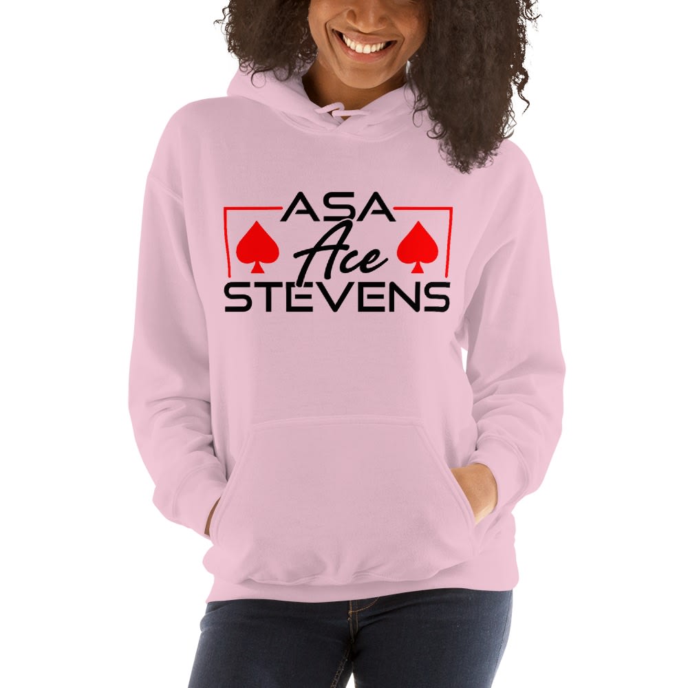 Asa "Ace" Stevens, Women’s Hoodie, Black Logo