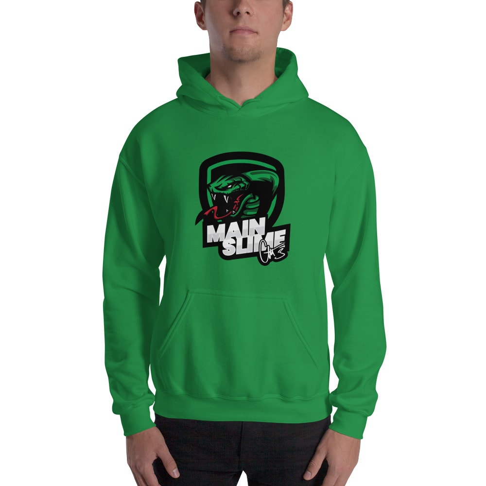 "Main Slime" by Cameron Akins Men's Hoodie, Black Logo