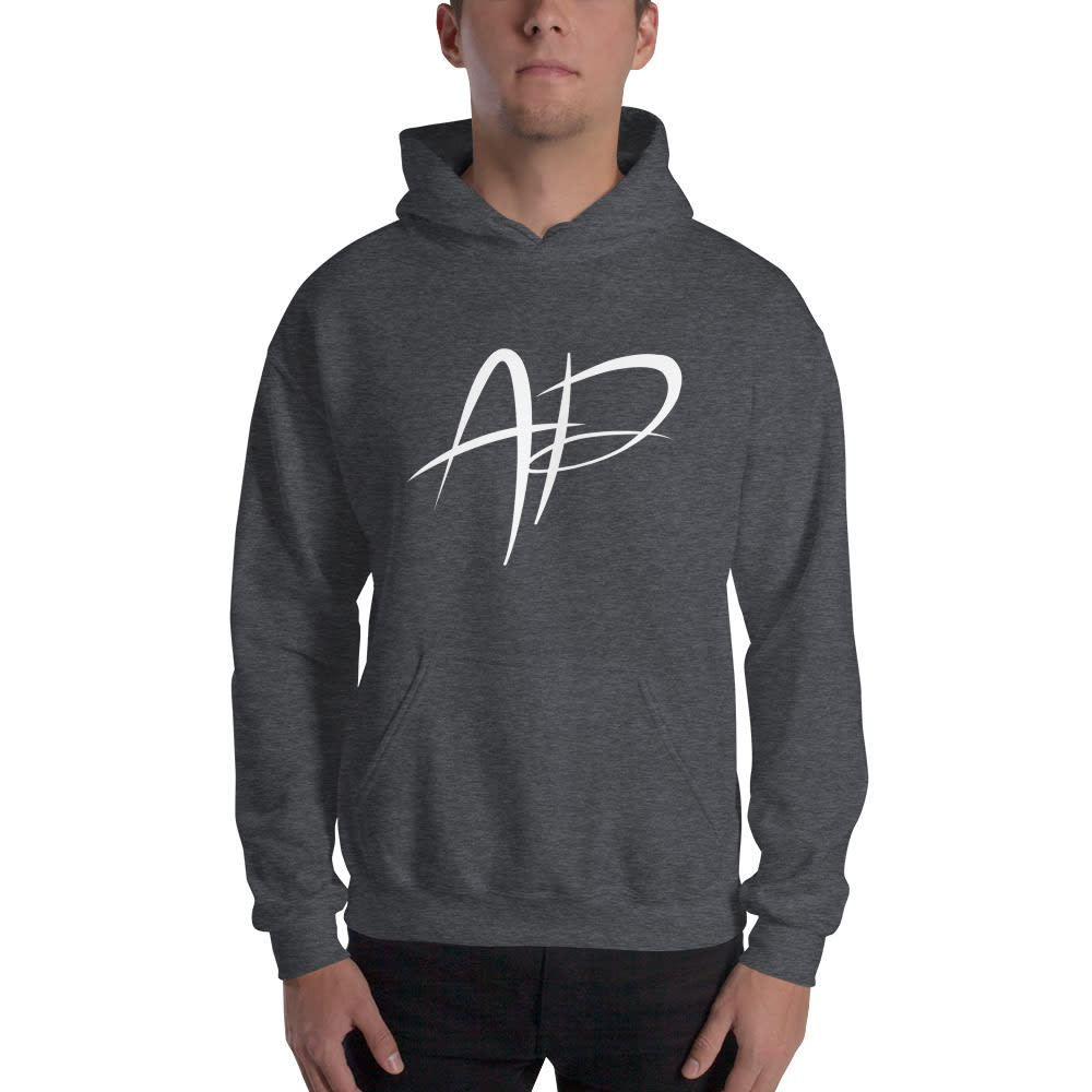"AP" by Austin Powers Men's Hoodie, White Logo