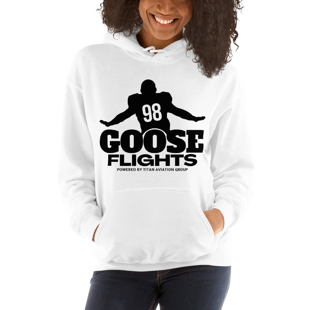 Goose Flights NFL Alumni Baltimore Women's Hoodie, Black Logo
