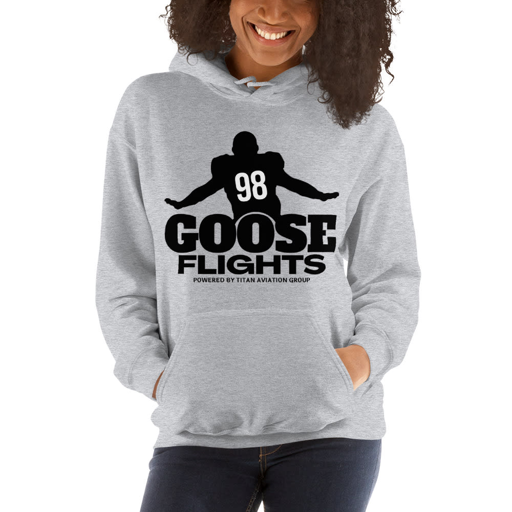 Goose Flights NFL Alumni Baltimore Women's Hoodie, Black Logo