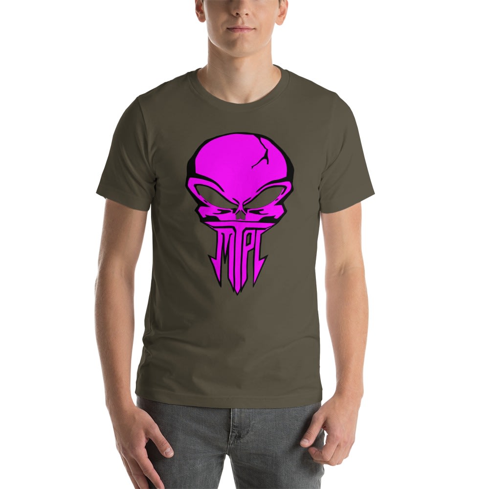 The Punisher by Manzo Conde Men's T-shirt, Pink Logo