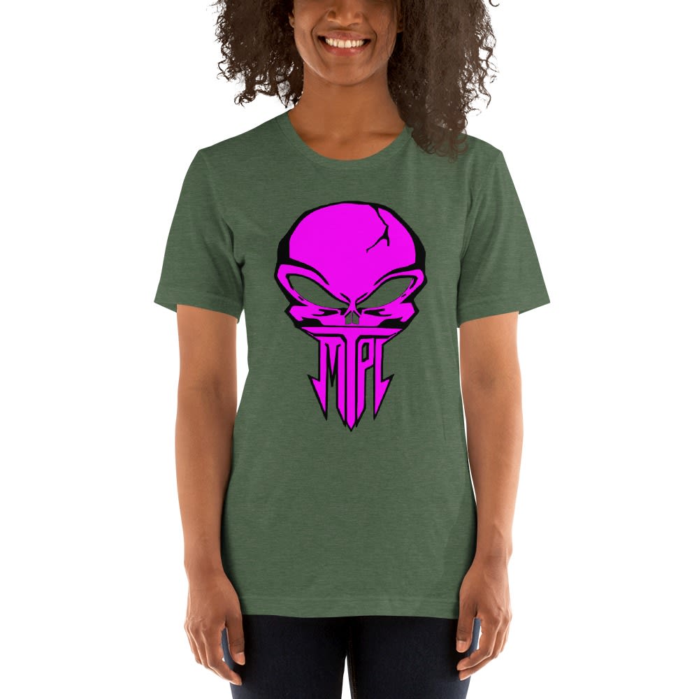 The Punisher by Manzo Conde Women's T-shirt, Pink Logo 