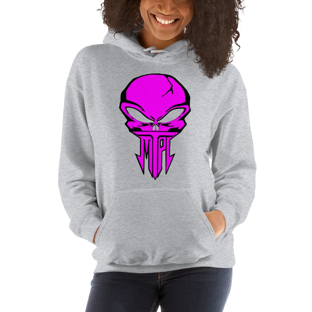 The Punisher by Manzo Conde Women's Hoodie, Pink Logo