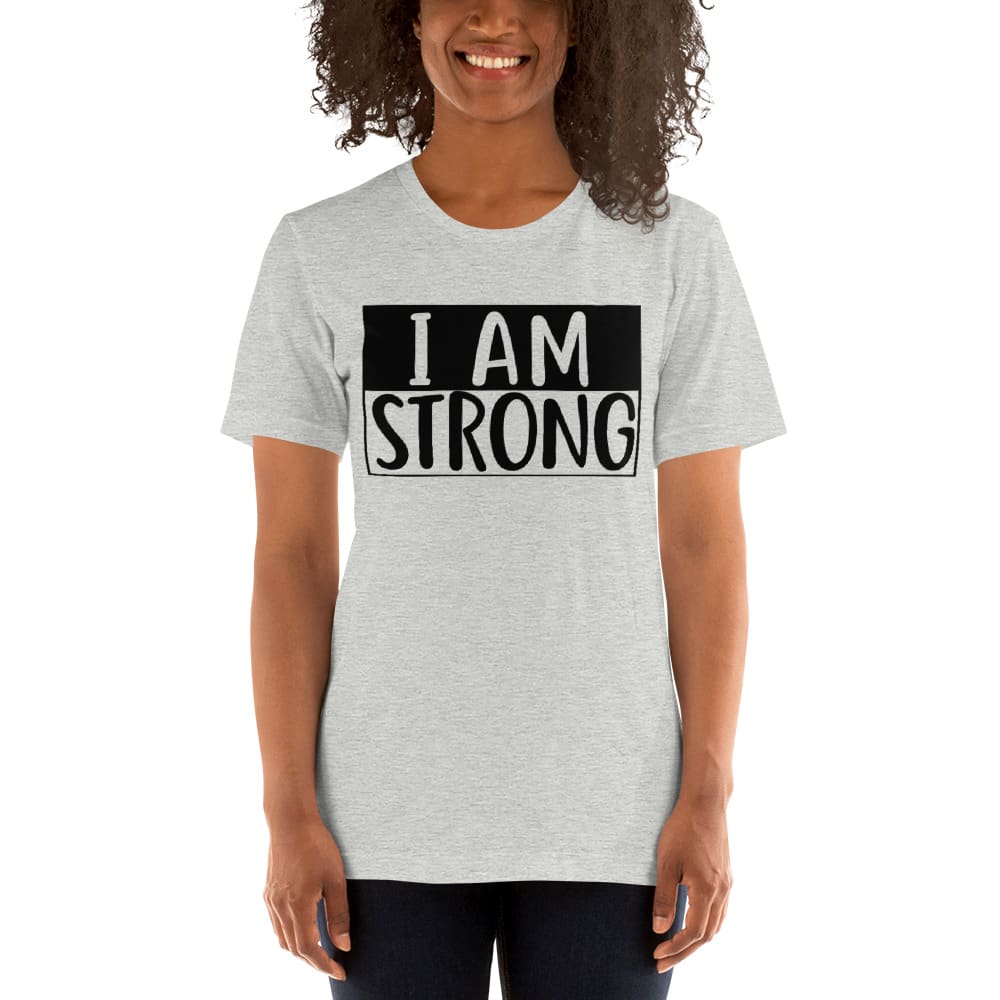 "I Am Strong" by Deanay Watson Women's Shirt, Black Logo