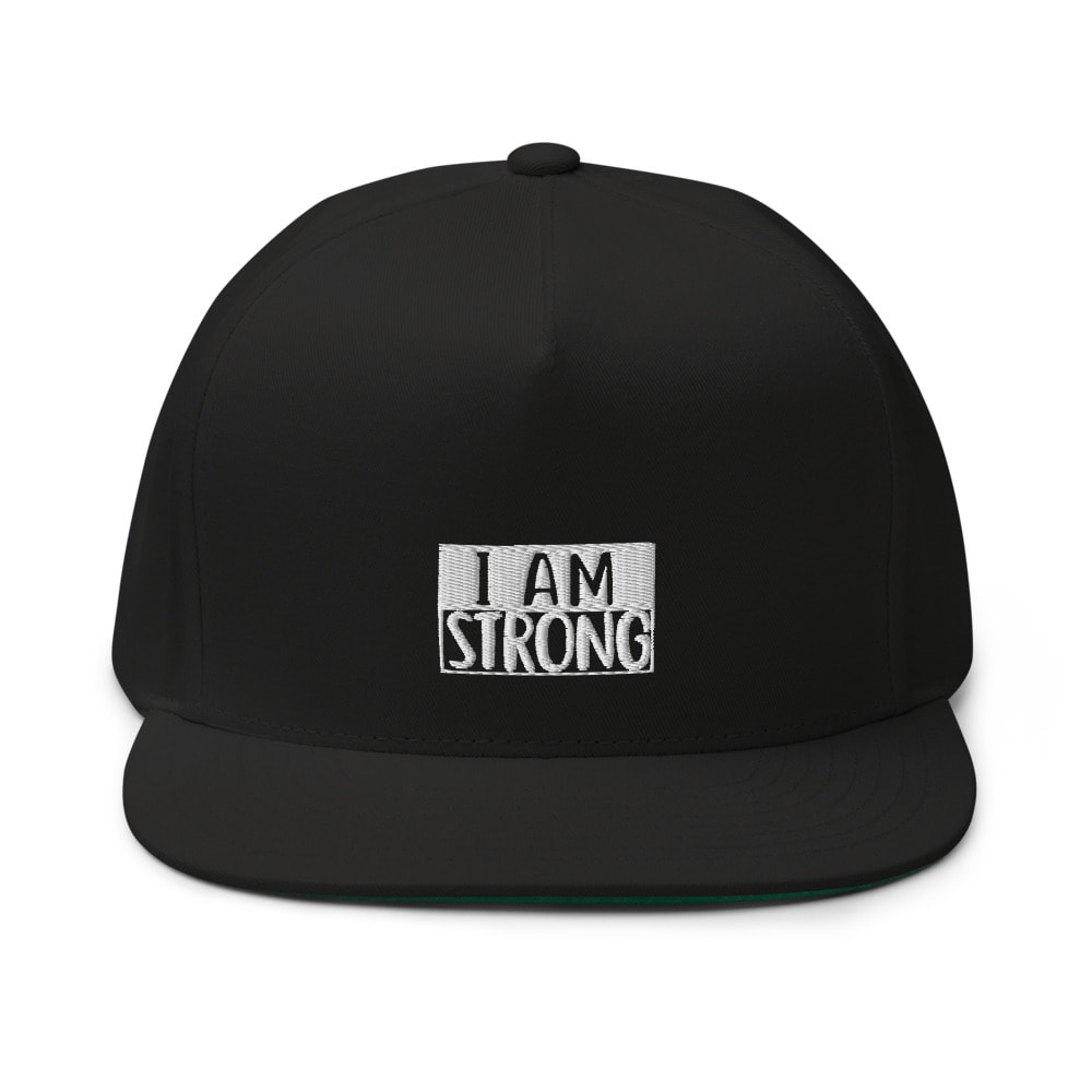 "I Am Strong" by Deanay Watson Hat, White Logo