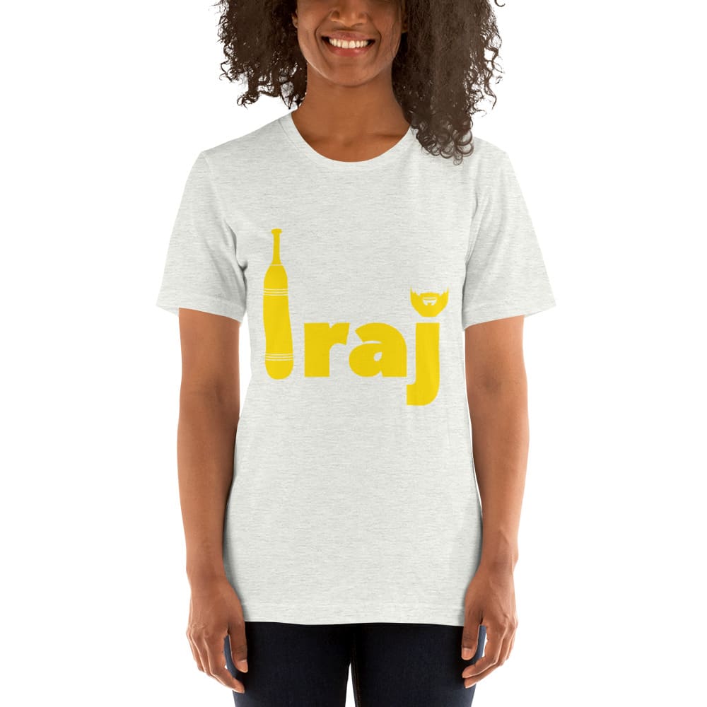 "Iraj" by Iraj Azizpour Women's Shirt, Yellow Logo