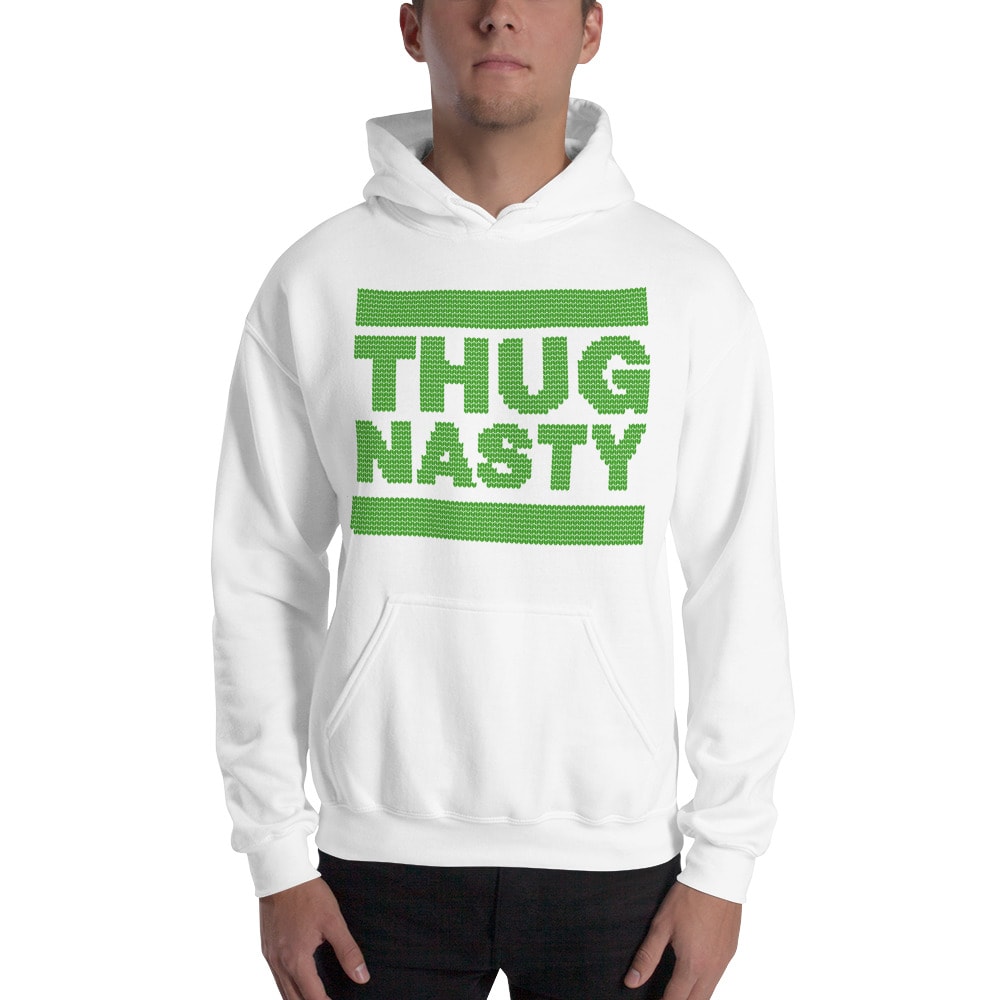Thug Nasty by Bryce Mitchell, Christmas Edition ’s Hoodie, Green Logo