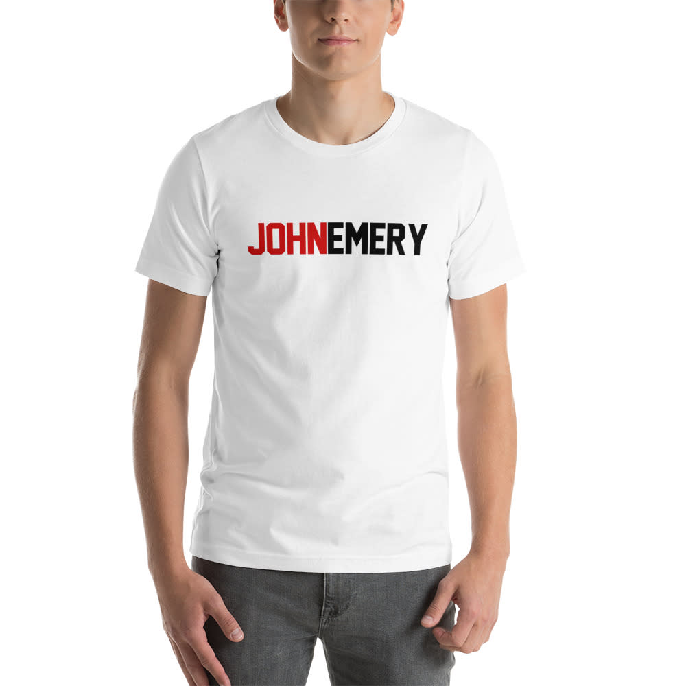 "Emery 4" by John Emery Shirt, Black Logo