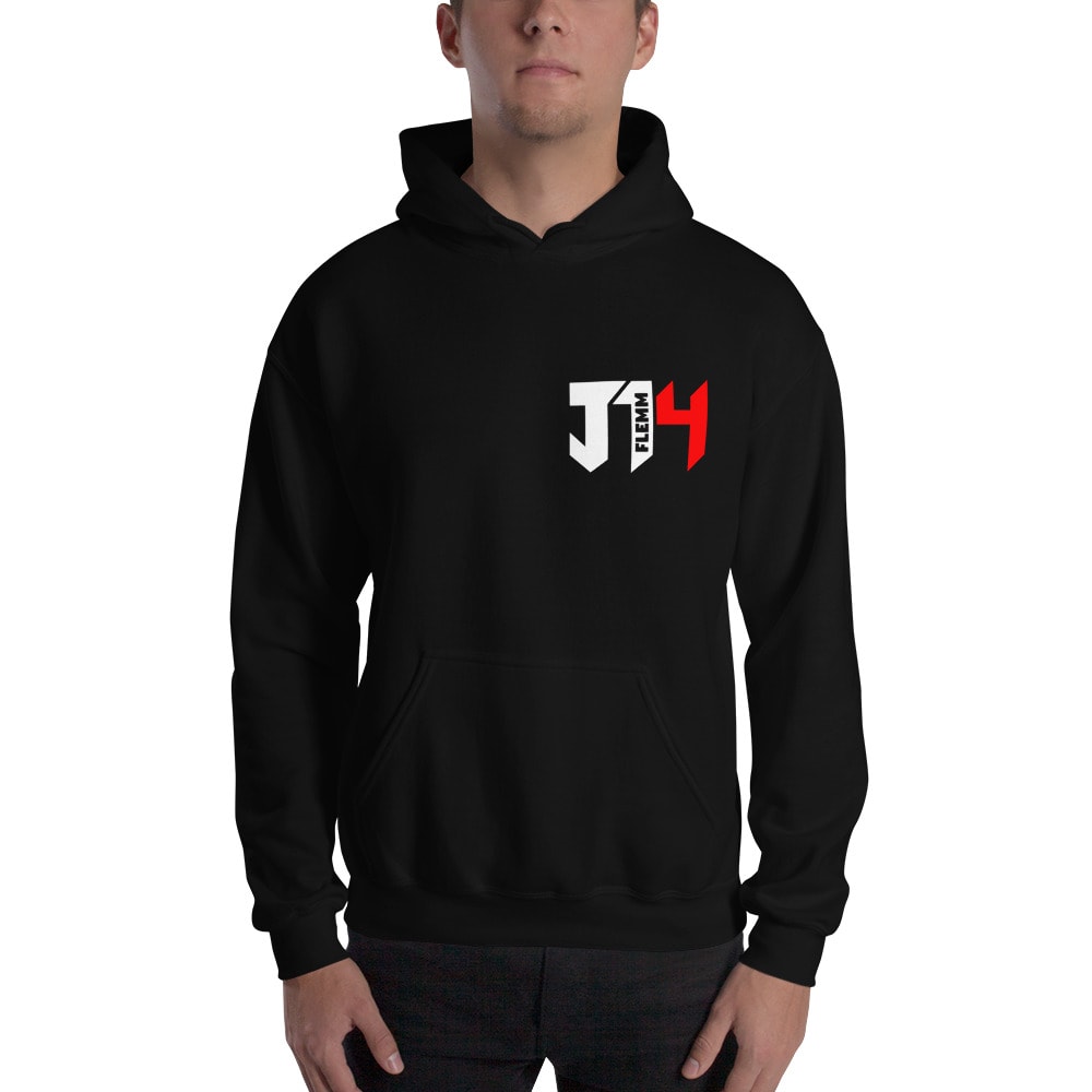 "J14" by Jeremiah Flemmons Men's Hoodie, White Logo