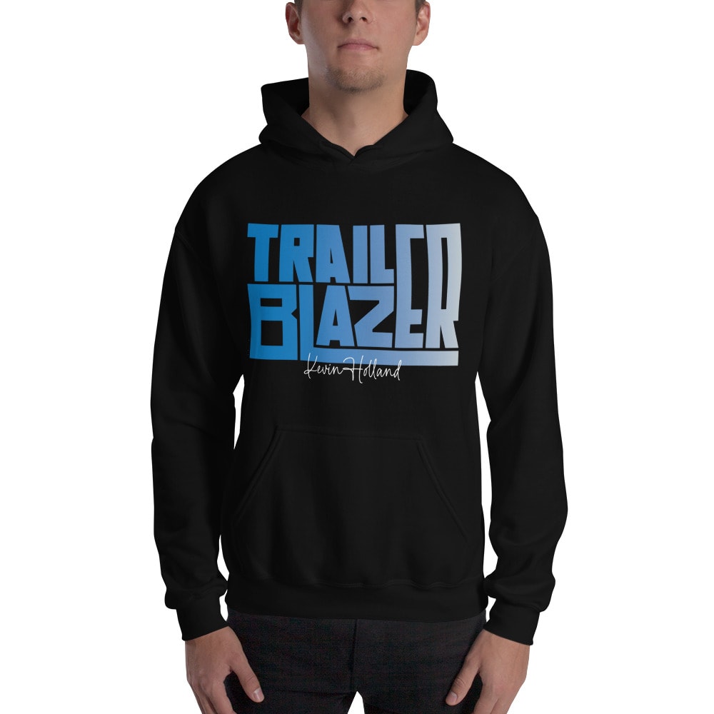  Trail Blazer by Kevin Holland Men's Hoodie, White Logo