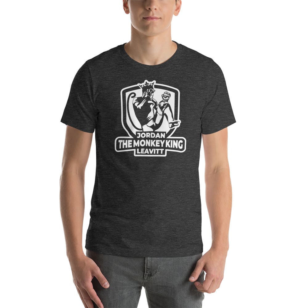 The Monkey King by Jordan Leavitt Men’s T-Shirt, White Logo