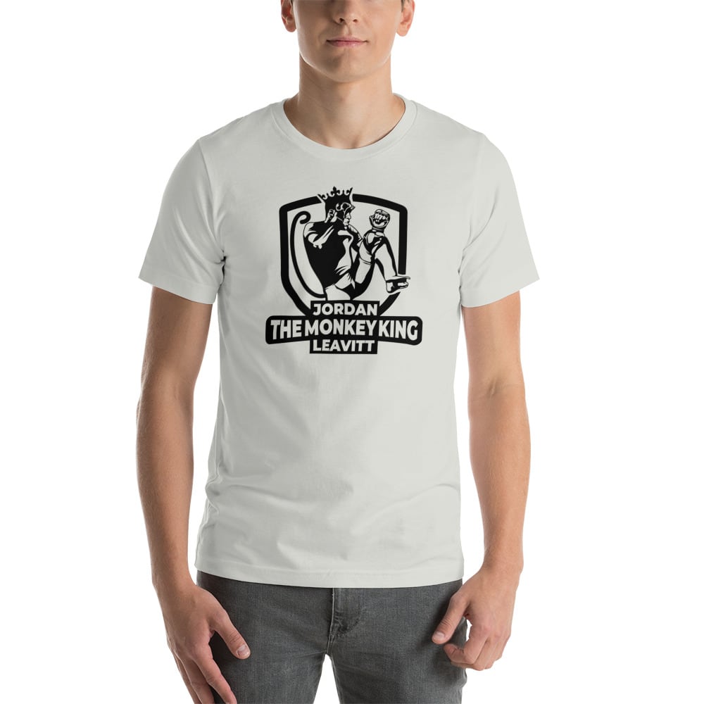 The Monkey King by Jordan Leavitt Men’s T-Shirt, Black Logo