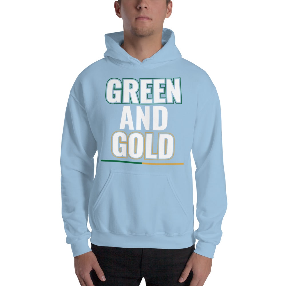 Green and Gold by Ah Green Hoodie