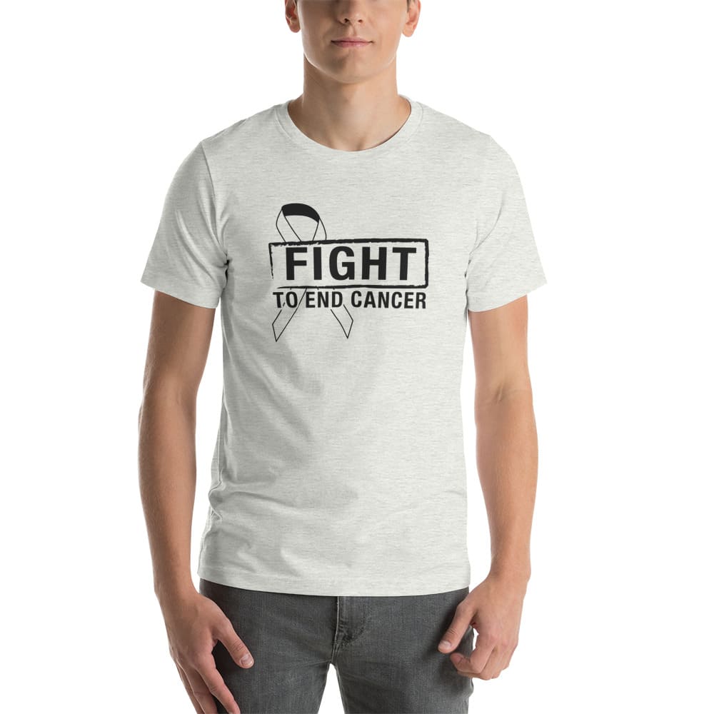 Fight To End Cancer by Joey Woo, T-Shirt, Black Logo