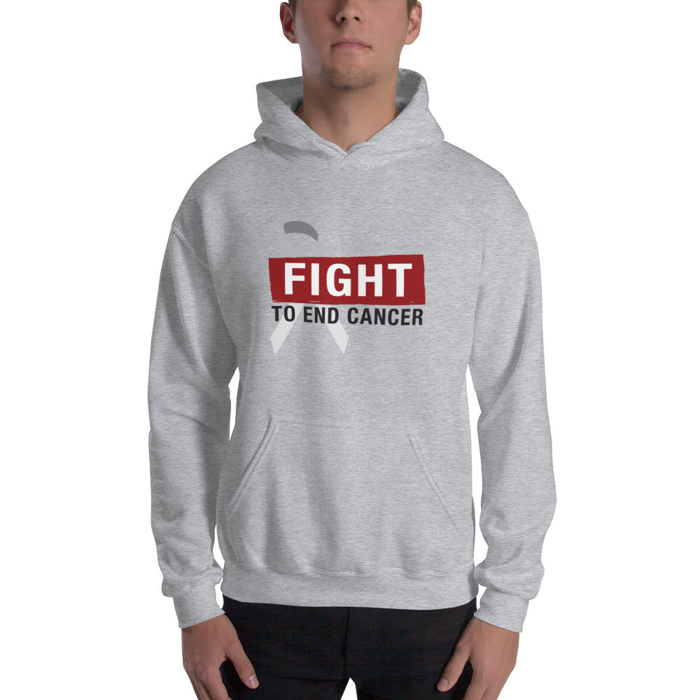 Fight To End Cancer by Joey Woo, Hoodie, Red Black Logo