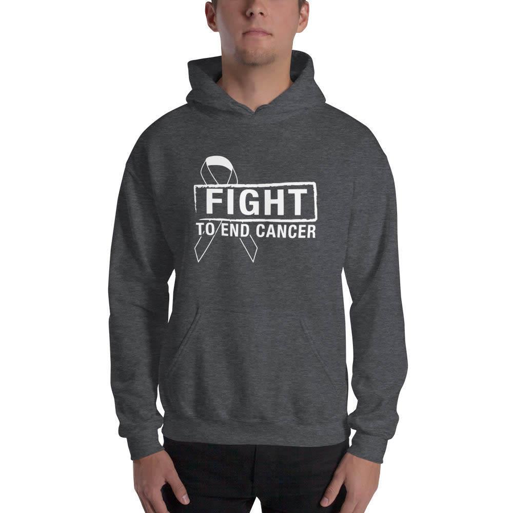 Fight To End Cancer by Joey Woo, Hoodie, White Logo