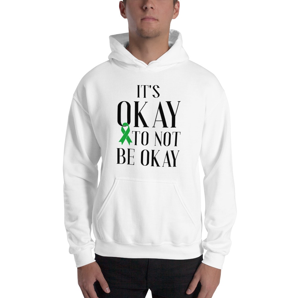 It’s OKAY To Not Be OKAY by Autumn MacDougal Hoodie, Black Logo