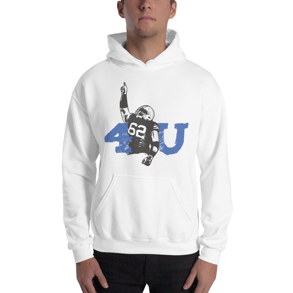 "4U" by Atunaisa Mahe Men's Hoodie, Dark Logo