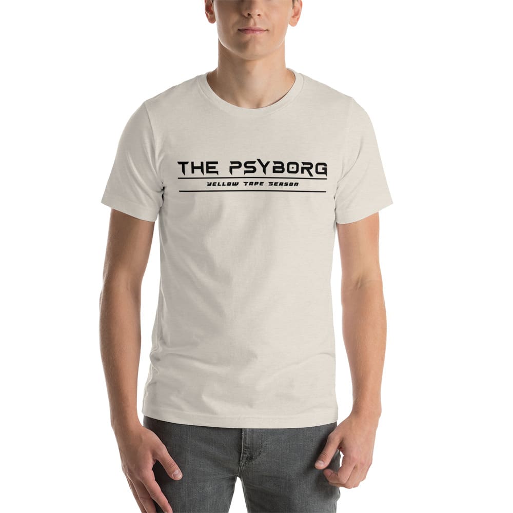 The Psyborg Yellow Tape Season by AD Palmore Shirt, Black Logo