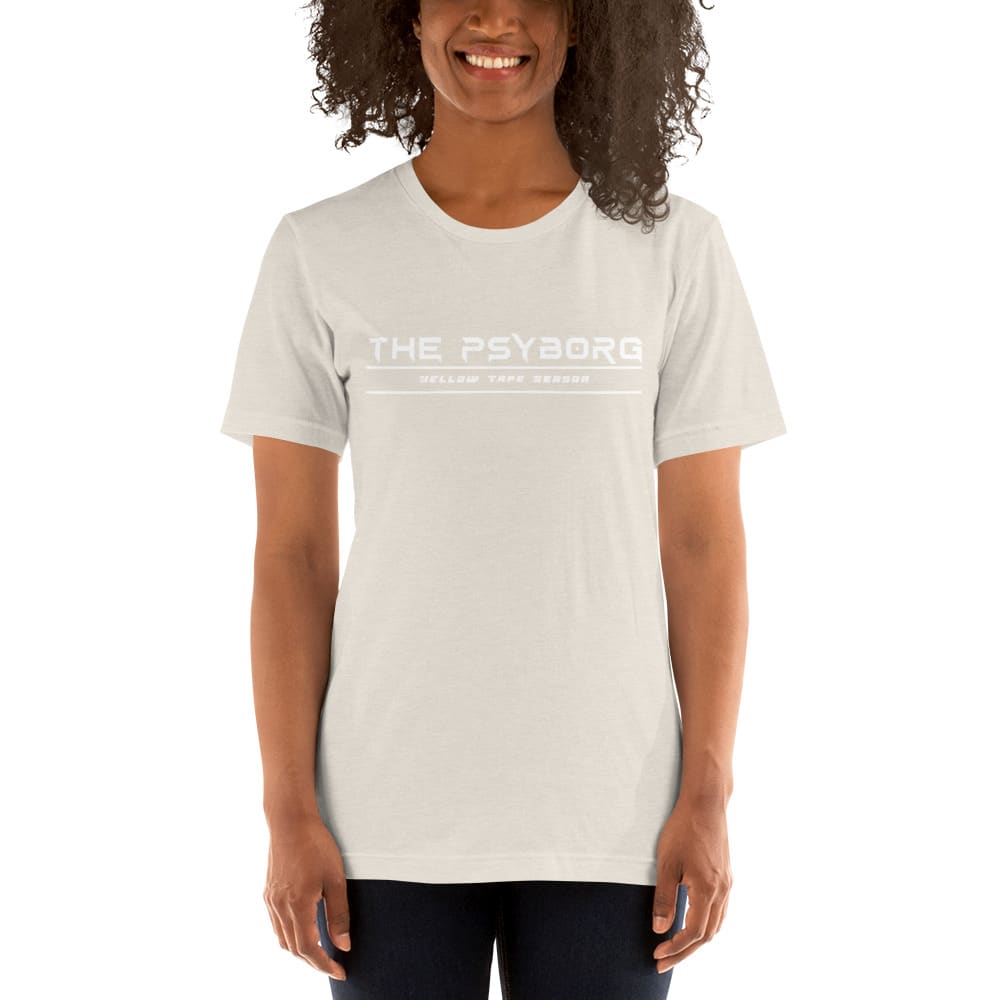 The Psyborg Yellow Tape Season by AD Palmore Shirt, White Logo