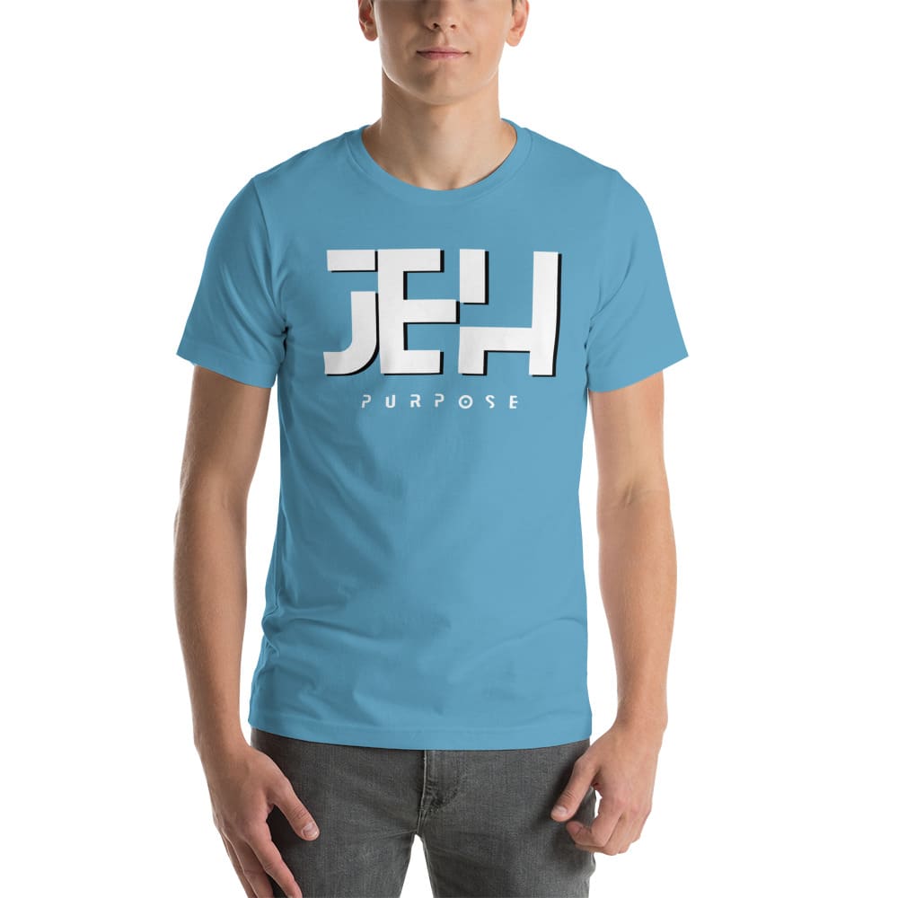  JEH - Purpose by by James Helzer Unisex T-Shirt, White Logo