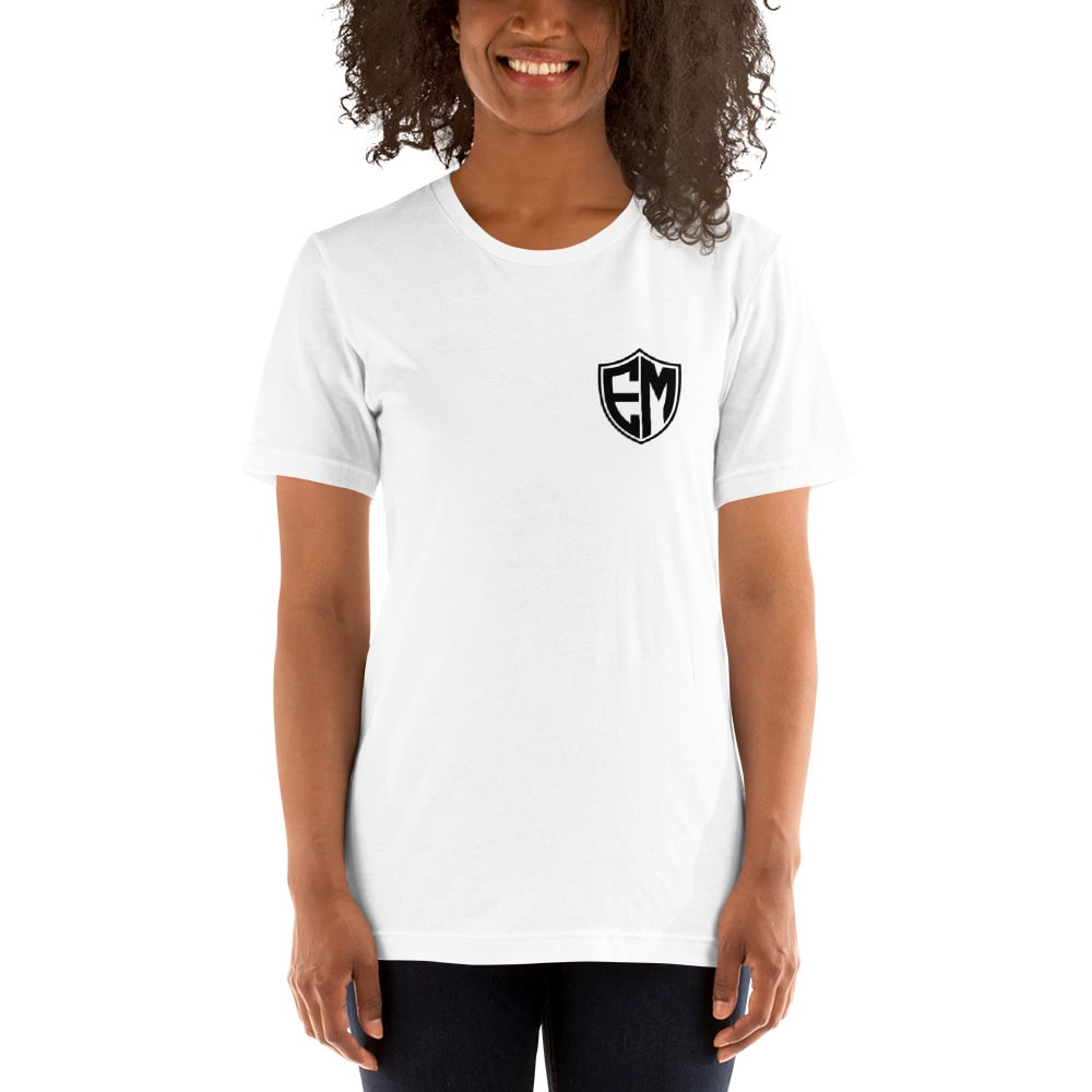 "EM" by Elijah McGuire Women's Shirt, Black Logo