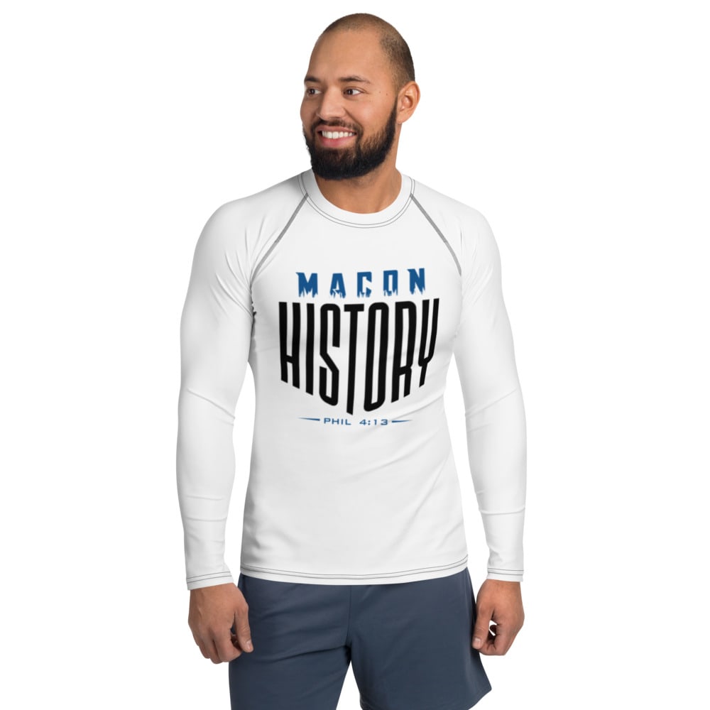 Macon History by Cory Macon Men's Compression Fit, Dark Logo