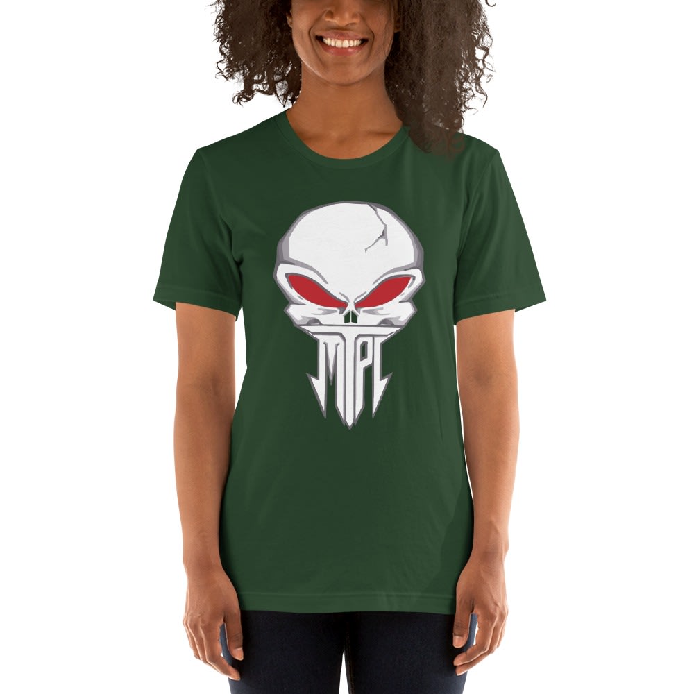   The Punisher by Manzo Conde Women's T-shirt, Red Eyes Logo
