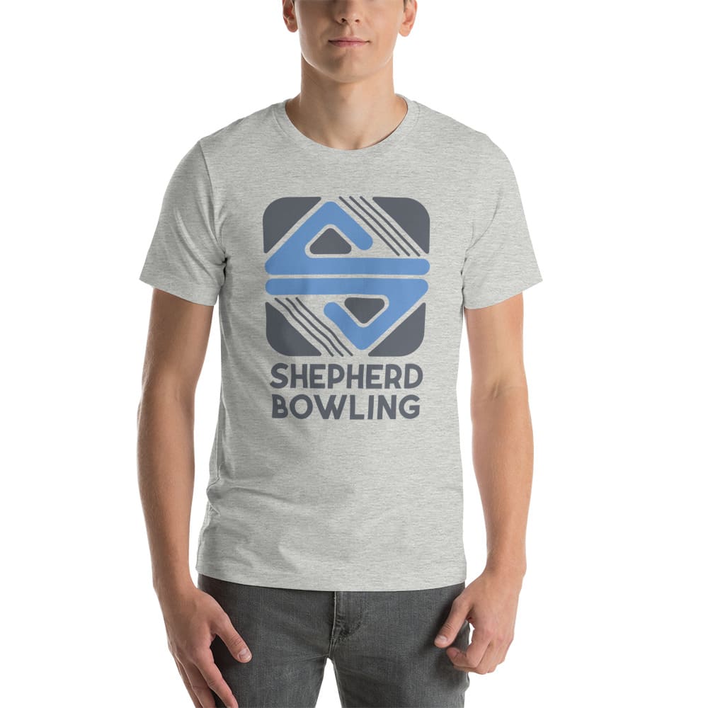  Shepherd Bowling Unisex T-Shirt. Dark Logo