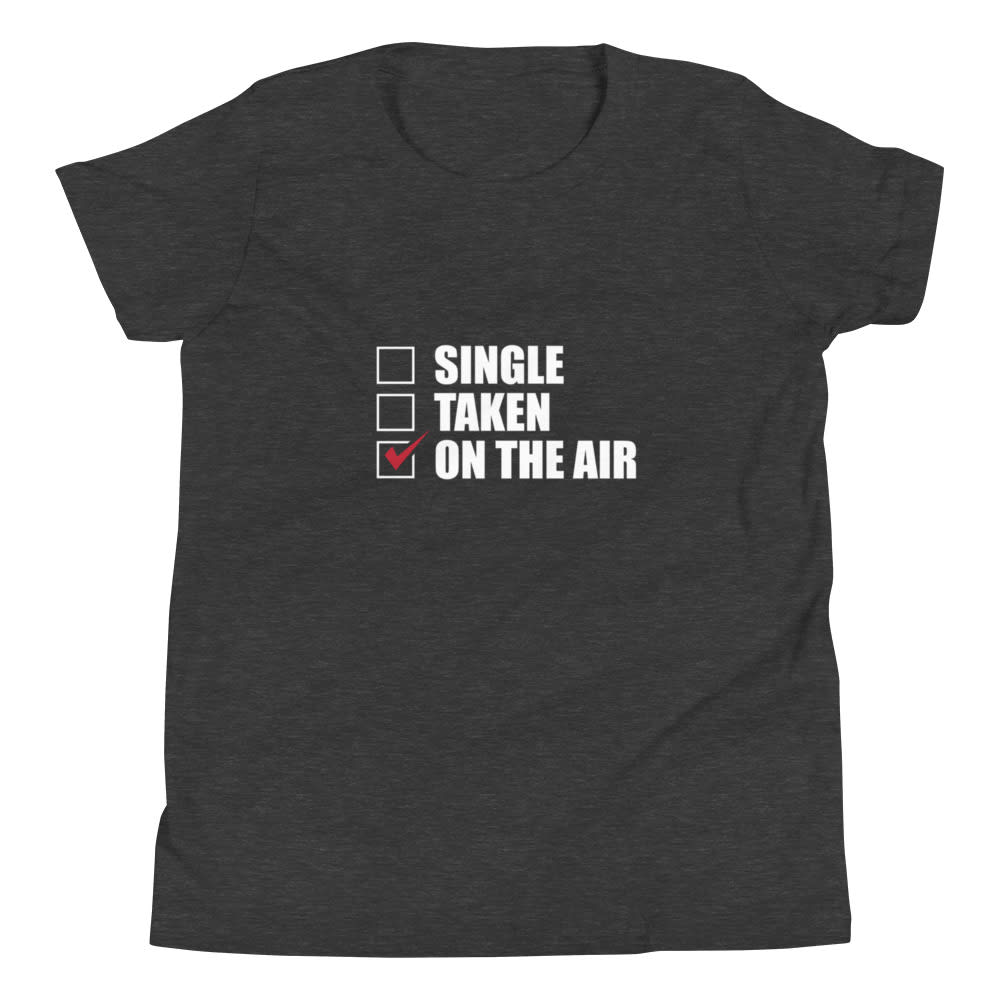 The Fight Card Podcast "On The Air" Youth Shirt, White Logo