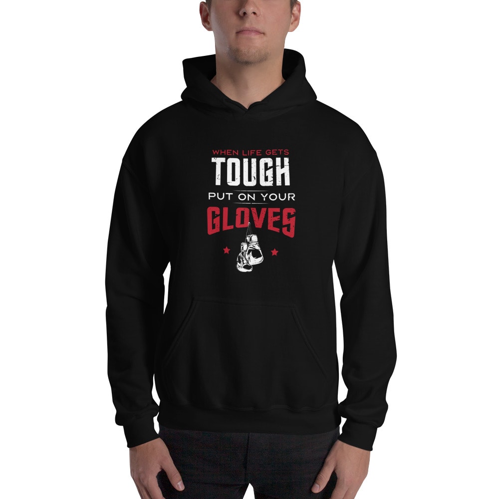 "When Life Gets Tough" Southpaw Family Fitness and Boxing Men's Hoodie