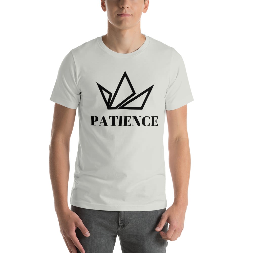  "Patience" by Parker Nash Men's T-Shirt, Black Logo