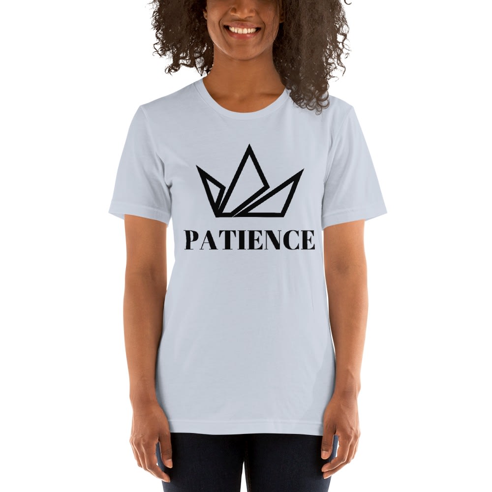  "Patience" by Parker Nash Women's T-Shirt, Black Logo