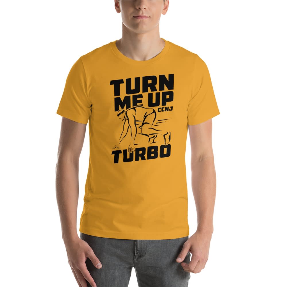 "Turn Me up Turbo" by Charles Nnantah Jr Men's T-Shirt, Black Logo