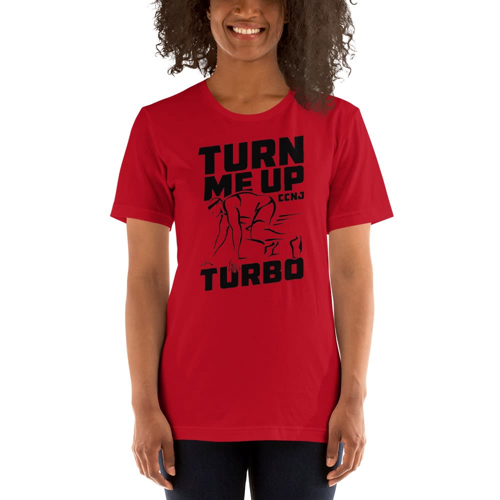 "Turn Me up Turbo" by Charles Nnantah Jr Women's T-Shirt, Black Logo