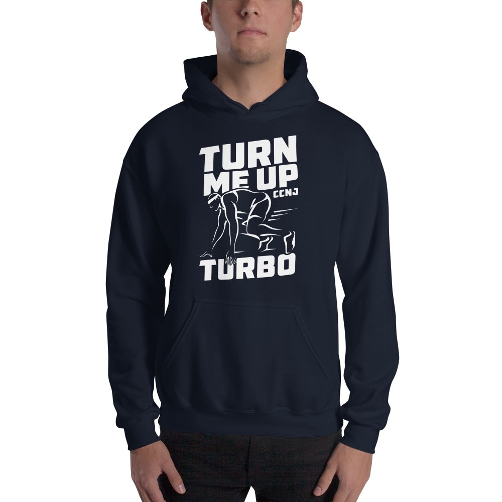 "Turn Me up Turbo" by Charles Nnanath Jr Men's Hoodie, WhiteLogo