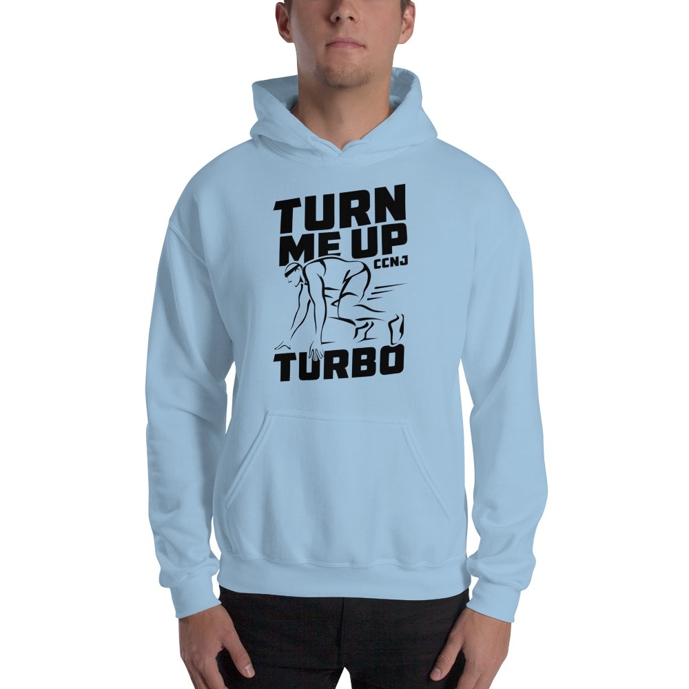 "Turn Me up Turbo" by Charles Nnanath Jr Hoodie, Black Logo