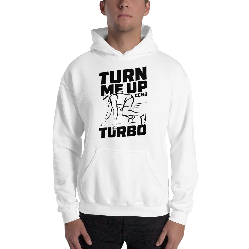 "Turn Me up Turbo" by Charles Nnanath Jr Men's Hoodie, Black Logo