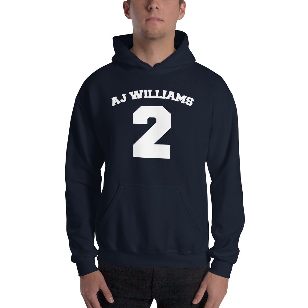 AJ Williams Men's Hoodie , White Logo