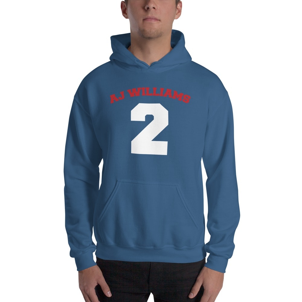 AJ Williams Hoodie , Red and White Logo